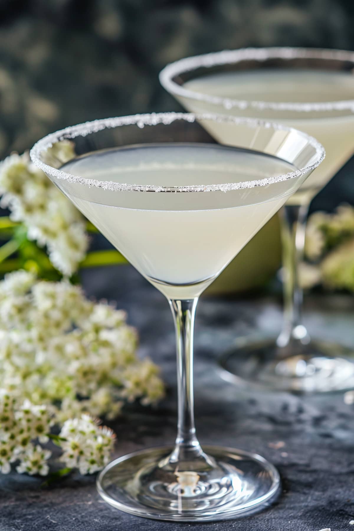 Elderflower martini.