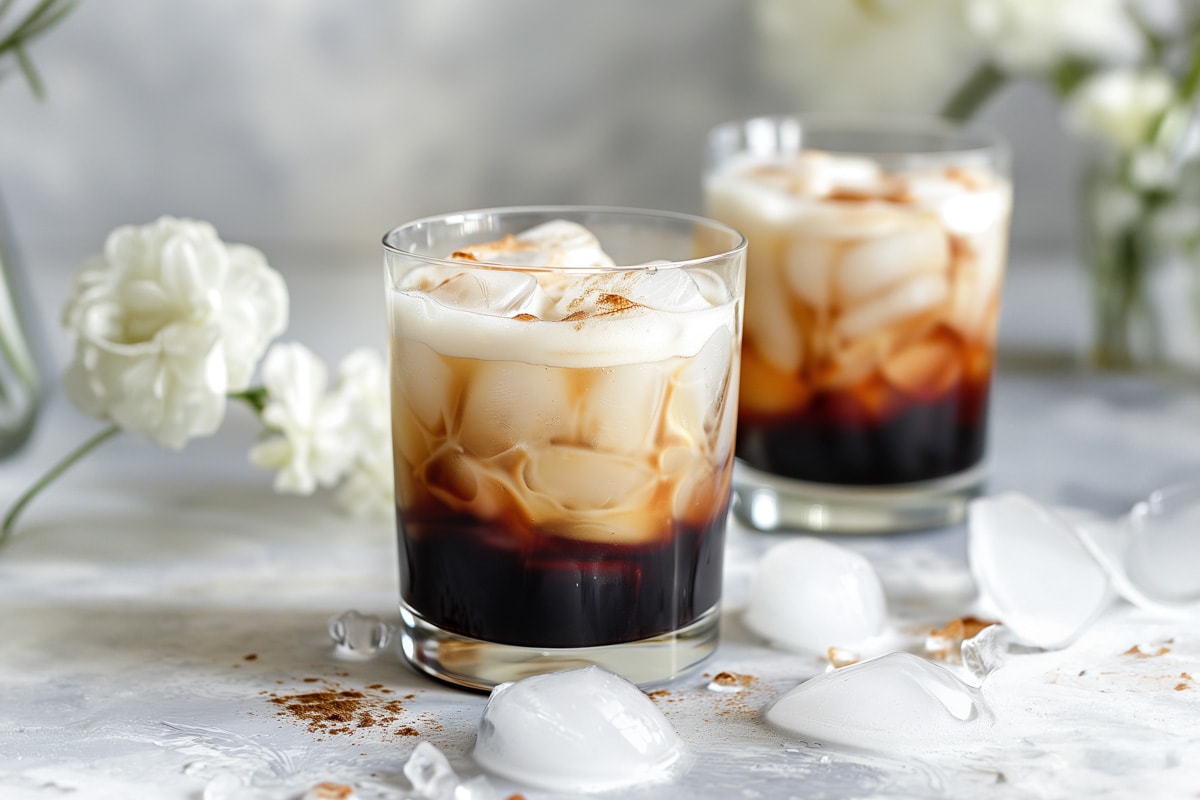 White russian cocktails.